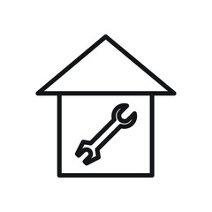 residential, residential, house rental line style icon set.