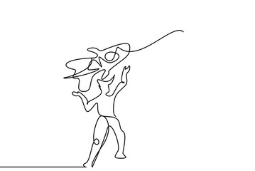 A confident businessman is holding a rocket in his hands. entrepreneur entering the business world start-up concept