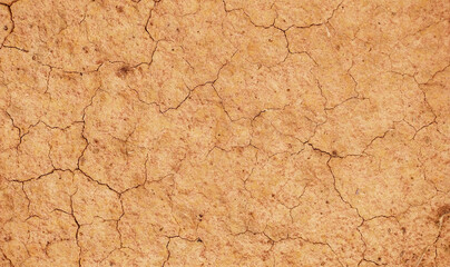 Cracked ground background in the top view for graphic design or wallpaper