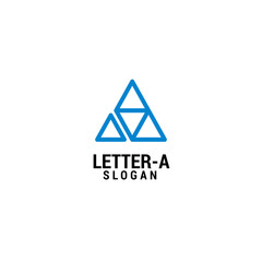 Letter A logo icon design template. luxury, premium vector