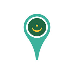 Colour icon for Mauritania Flag Map