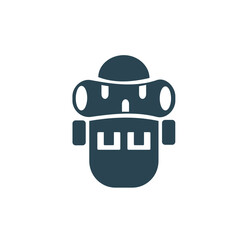 Fototapeta premium Vector illustration, backpack icon. Travel and hiking. Flat design.