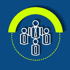 Illustration business.design modern  idea and concept think creativity. for Social network,success,plan,think,search,analyze,communicate, futuristic idea innovation technology.