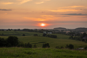 Sonnenuntergang G&ouml;mnitzer Turm bei Neustadt in Holstein
