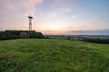 Sonnenuntergang Gömnitzer Turm bei Neustadt in Holstein