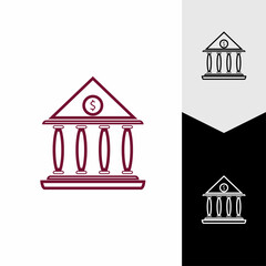 Business and finance icon bank vector illustration