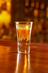 Cocktail on the bar stand