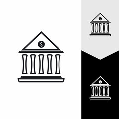 Business and finance icon bank vector illustration