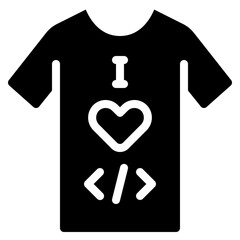 Developer T Shirt Icon