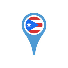 Colour icon for Puerto Ricol Flag Map