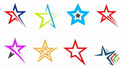 Set of different stars