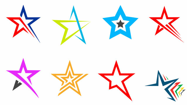 Set of different stars