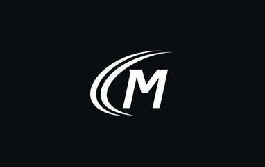 Financial business and investment logo and symbol design vector with the letter M