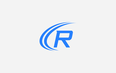 Financial business and investment logo and symbol design vector with the letter R