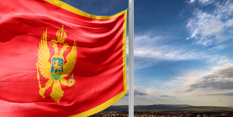 The flag of Montenegro 2022 Montenegrin municipal elections