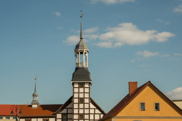 old European infrastructure .Old harbor warehouses old brick building
