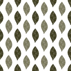 Floral seamless leaves branches pattern for fabrics and packaging and gifts and linens and kids and wrapping paper