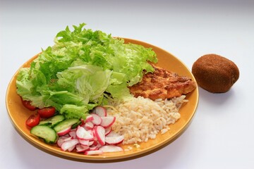 salad with chicken