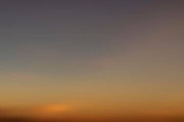 Sky gradient from blue to orange sunset