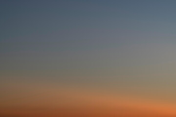 Sky gradient from blue to orange sunset
