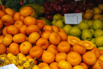 Farmers market Mercado dos Lavradores in Funchal in Madeira Portugal