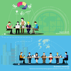 Illustration business.design modern  idea and concept think creativity. for Social network,success,plan,think,search,analyze,communicate, futuristic idea innovation technology.