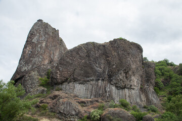Coulée basaltique à Prades sur Allier en Haute-Loire