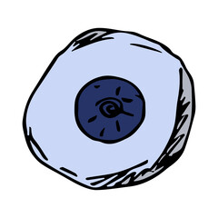 Vector eraser clipart. Hand drawn office supplies illustration. For print, web, design, decor, logo.