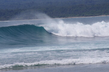 Indonesian surf near Krui