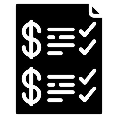 Financial Checklist Icon