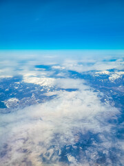 Fototapeta na wymiar Aerial view of the Austrian Alps