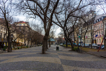 Square of the national theatre of Bratislava