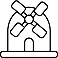 mill outline icon