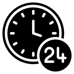 24 Hour Clock Icon