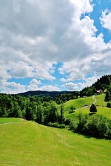 Fototapeta na wymiar Schweizer Hügelland