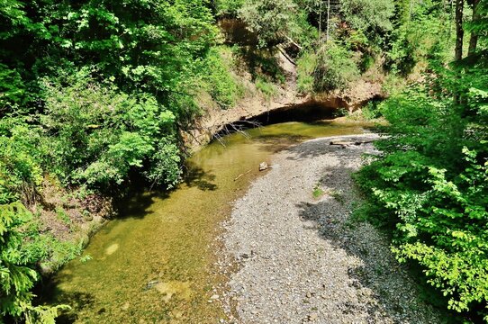Wildbach geht in die Kurve