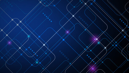 Fototapeta premium Abstract hi tech. Abstract digital background with technology. Vector abstract technology.