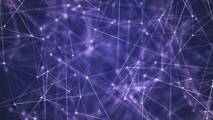Plexus network connections background with connecting lines and dots	
