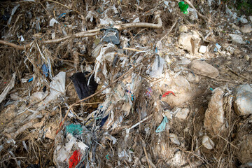 Poorly maintained rivers, everything is destroyed in a flood.