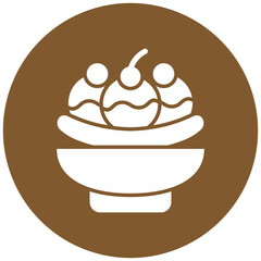 Banana Split Icon