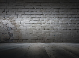 old interior with brick wall