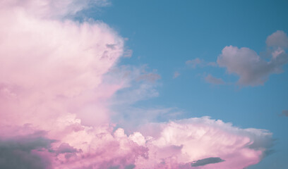 pink clouds, sky background