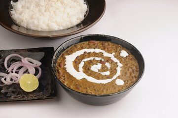 dal makhni with rice, punjabi food