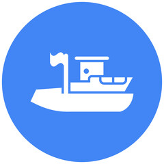 Rescue Boat Icon