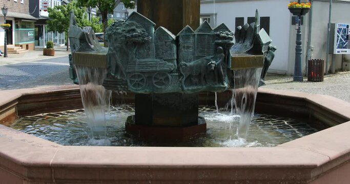 beautiful Fountain in the City center of Bad Lassphe