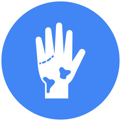 Loss Of Color In Fingers Icon