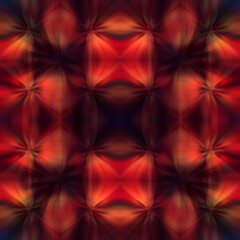 Fototapeta premium abstract fractal futuristic red pattern on dark background. pattern kaleidoscope