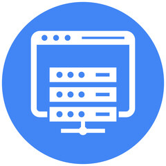 Fototapeta premium Hosting Icon