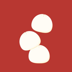 Chinese Steam Bun illustration vector. Asian food vector illustration. Baozi or bao is Chinese food.