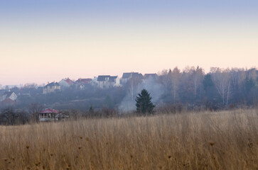 Fototapeta premium Ukraine, peaceful Kharkov, view of the Velyka Danilovka area, before the War with Russia
